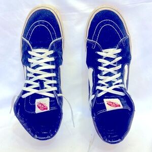 Pre-Owned  Gently Worn Vans Skateboard Hi Shoe Black Men Size 10